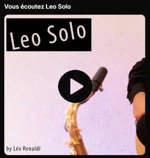 Leo Solo saxophone et guitare jazz playlist SoundCloud